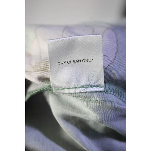 The Westside Womens Silk Floral Print Tiered Elastic A-Line Skirt Green Size XS - Picture 6 of 6